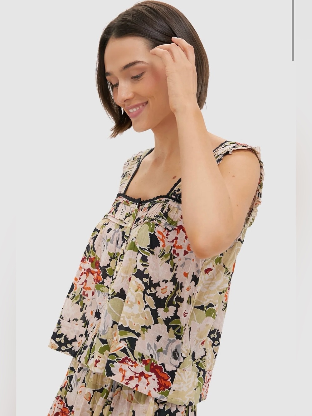 THE GREAT. Victorian Pleat Tank